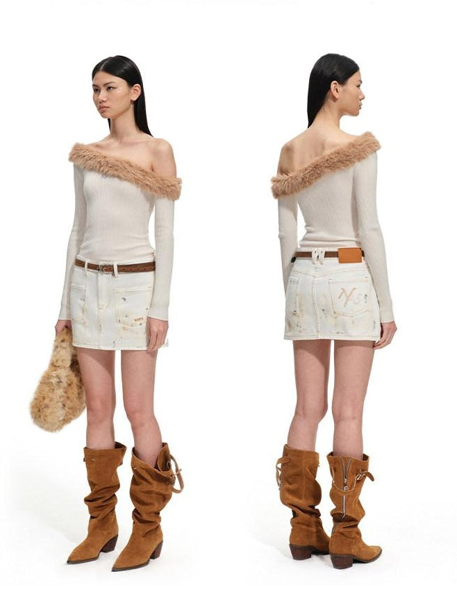 NAWSNOTAWEAR Soft 100 Percent Cotton Low Waist A Line Casual Women Everyday Mini Skirts