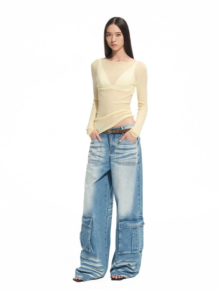 NAWSNOTAWEAR Soft 100% Wool Slim Fit Crew Neck Casual Logo For Women Long Sleeve T-Shirts