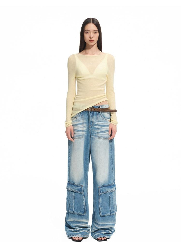 NAWSNOTAWEAR Soft 100% Wool Slim Fit Crew Neck Casual Logo For Women Long Sleeve T-Shirts