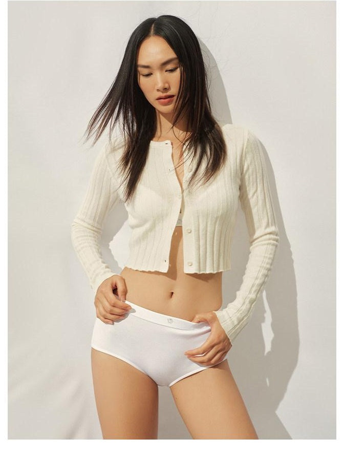 NAWSNOTAWEAR Soft 90 Wool 10 Cashmere Slim Casual Buttoned Round Neck Women Knit Cardigans