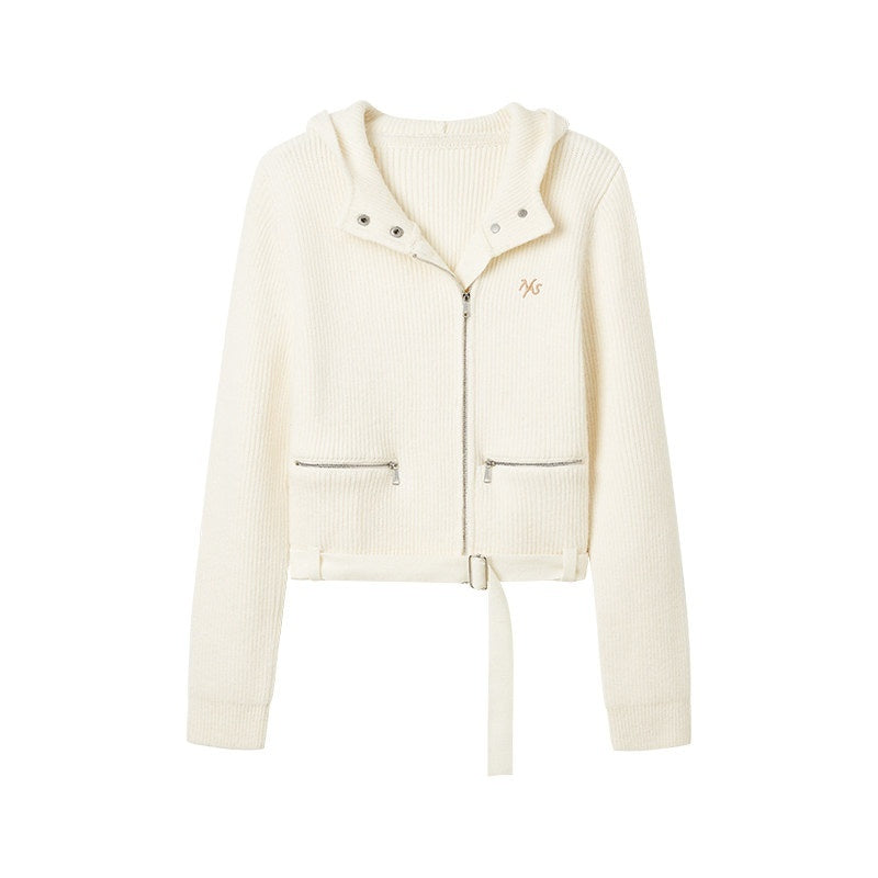 NAWSNOTAWEAR_Soft_Acrylic_Wool_Blend_Open_Front_Long_Sleeve_Women_Ivory_Cardigan_Short_Coat_MISSTT