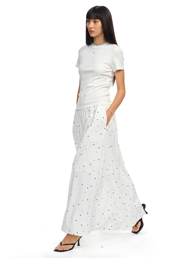 NAWSNOTAWEAR Soft Cotton Knit Faux Layer T Shirt Natural Waist Casual Women Maxi Dresses