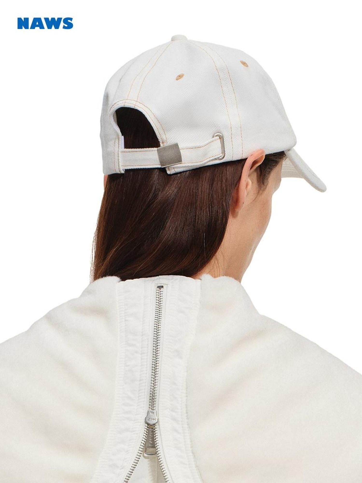 NAWSNOTAWEAR Soft Cotton Letter Embroidered Fashion Casual Round Top Curved Brim Unisex Caps
