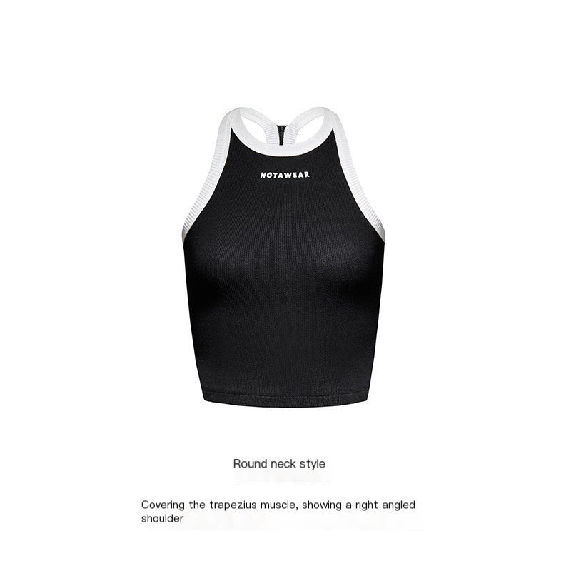 NAWSNOTAWEAR_Soft_Cotton_Slim_Fit_Racerback_Cropped_Commuter_Layering_For_Women_Tank_Tops_MISSTT
