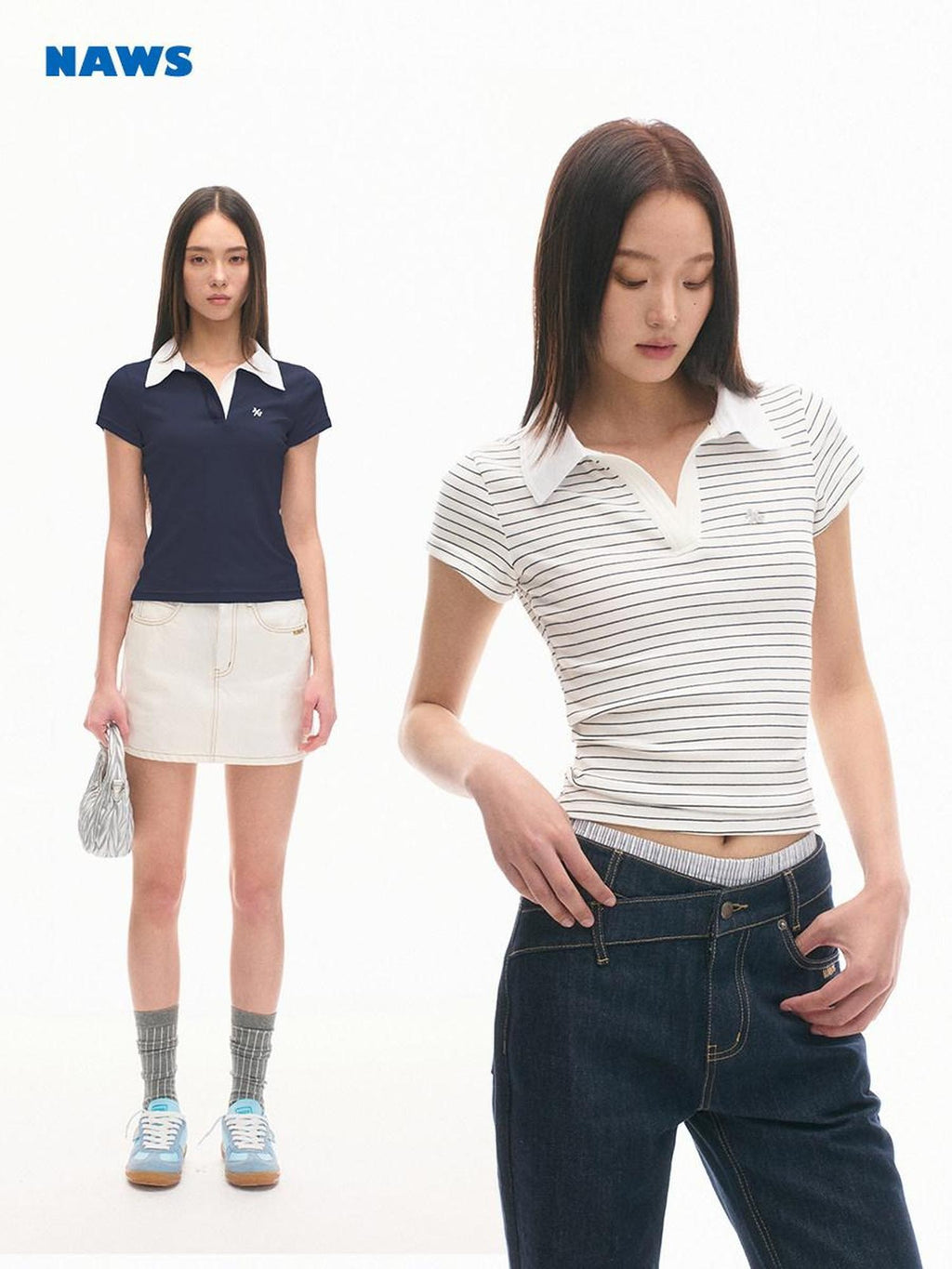 NAWSNOTAWEAR Soft Cotton Slim Henley Neck Casual Women Classic Short Sleeve T-Shirts