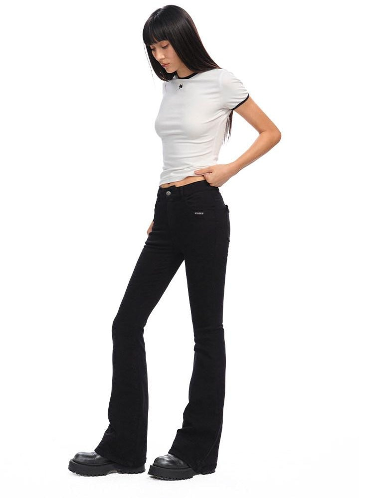 NAWSNOTAWEAR Soft Cotton Stretch Casual Slim Fit Crew Neck Women Short Sleeve T-Shirts