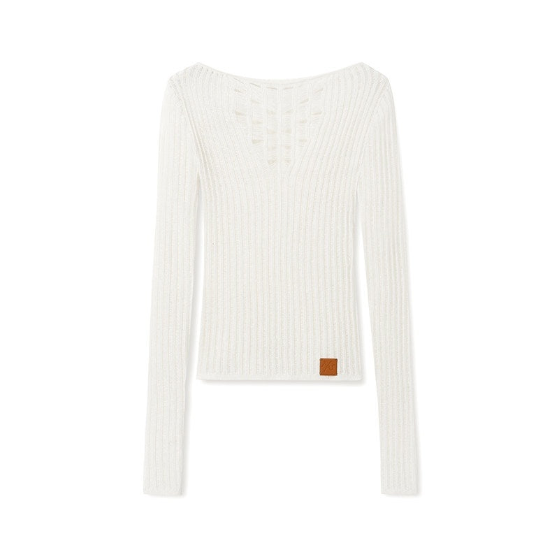 NAWSNOTAWEAR_Soft_Cozy_Knitted_Crewneck_Pullover_Women_Ice_Blue_White_Knitwear_Sweaters_MISSTT