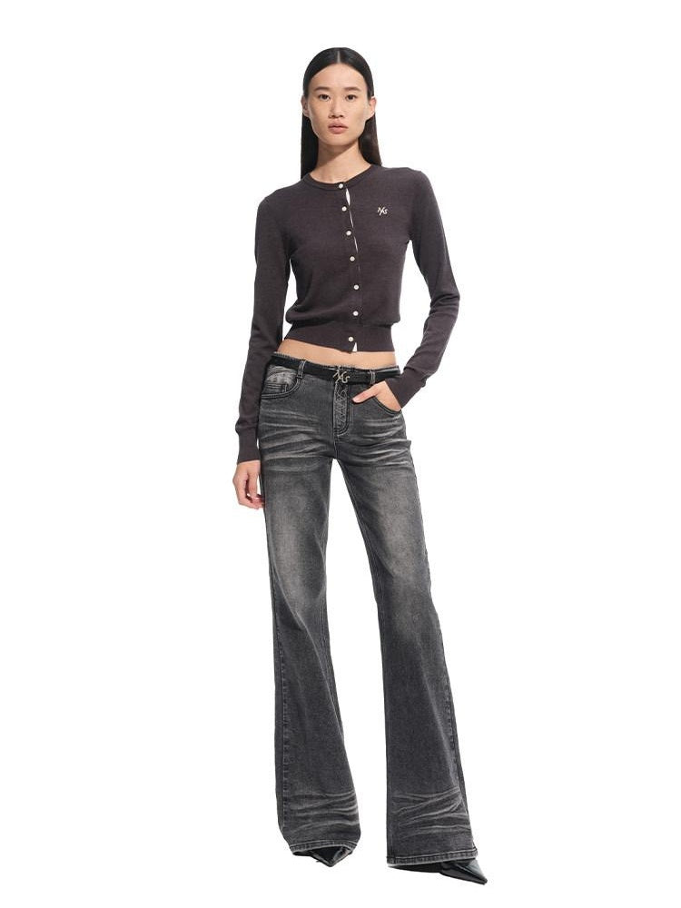NAWSNOTAWEAR Soft Lambswool Blend Oversized Commuter Button Long Sleeve Women Knit Cardigans