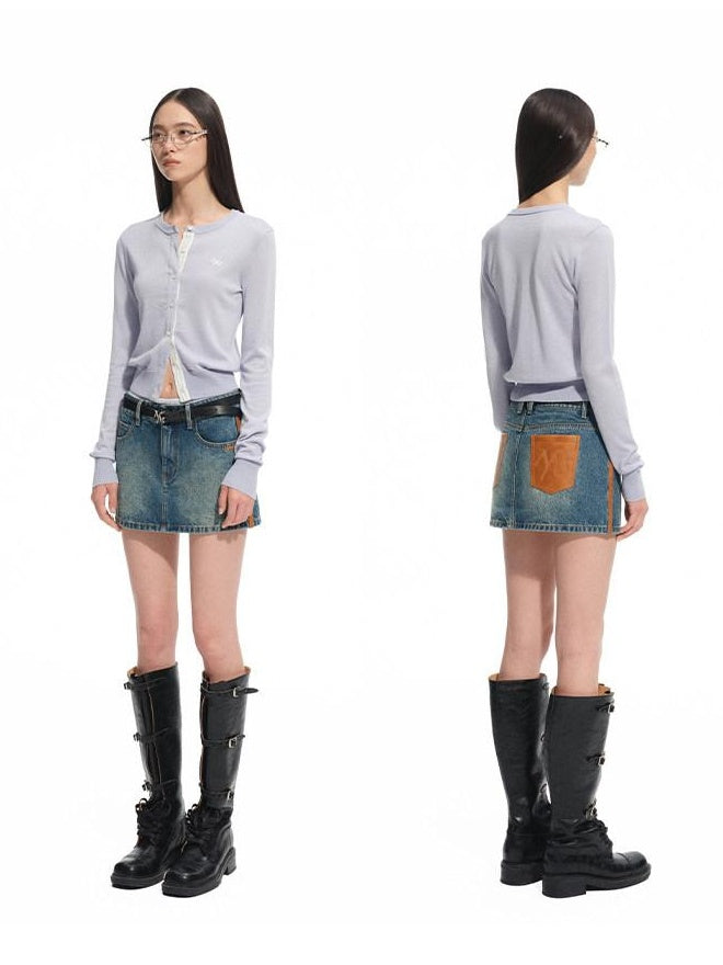 NAWSNOTAWEAR Soft Lambswool Blend Oversized Commuter Button Long Sleeve Women Knit Cardigans