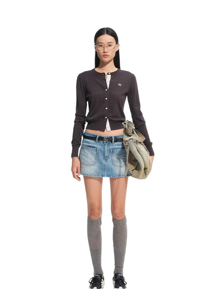 NAWSNOTAWEAR Soft Lambswool Blend Oversized Commuter Button Long Sleeve Women Knit Cardigans