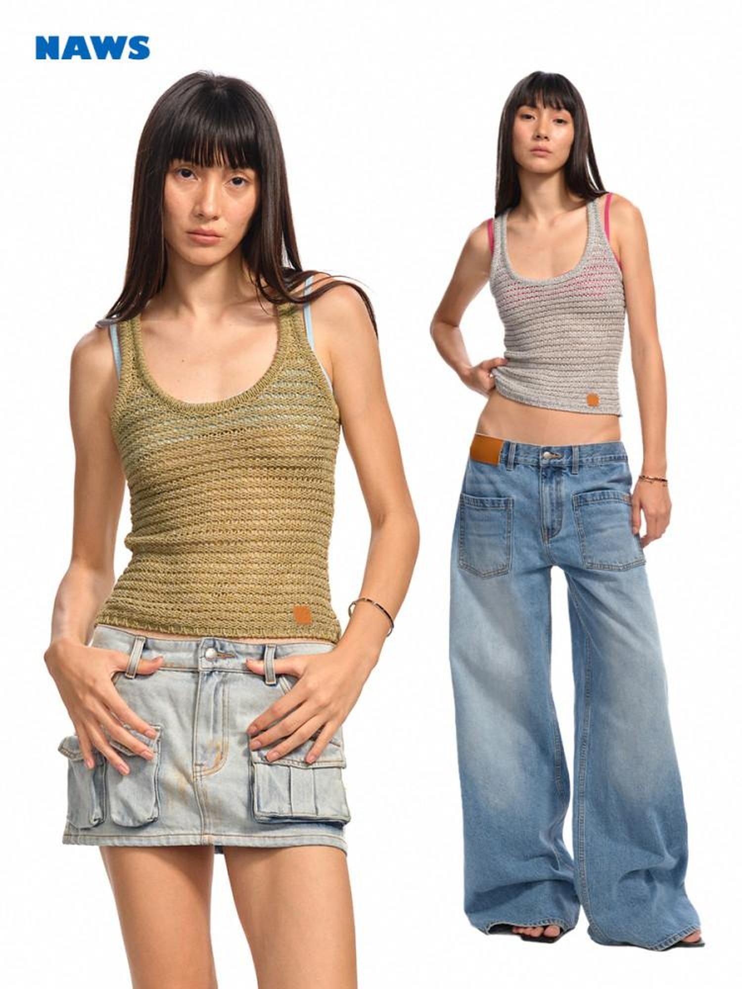 NAWSNOTAWEAR Soft Lightweight Acrylic Blend Slim Fit Racerback Casual Women Travel Tank Tops