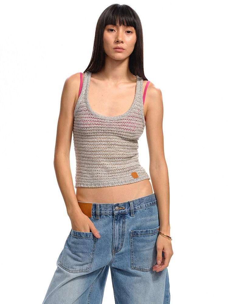 NAWSNOTAWEAR Soft Lightweight Acrylic Blend Slim Fit Racerback Casual Women Travel Tank Tops