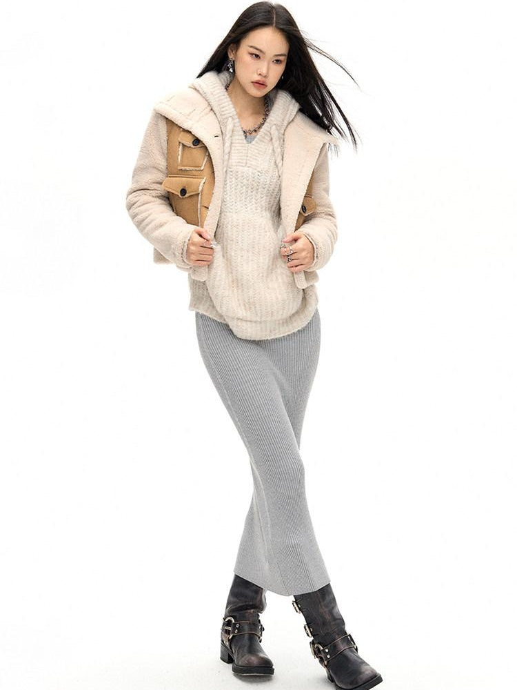 NAWSNOTAWEAR Soft Long Sleeve Regular Fit Moto In Camel And Mist Black Leather Jackets