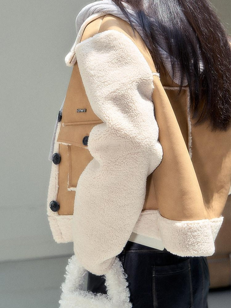NAWSNOTAWEAR Soft Long Sleeve Regular Fit Moto In Camel And Mist Black Leather Jackets