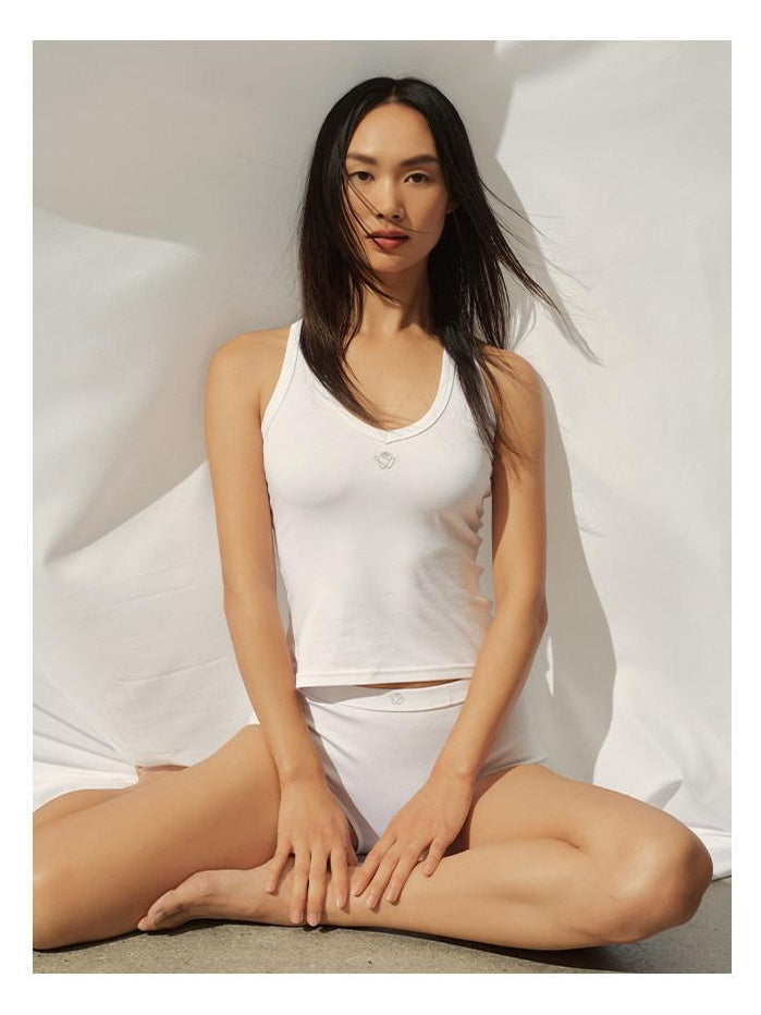 NAWSNOTAWEAR Soft Modal Stretch Original Slim Fit Strappy Women Solid Tank Tops