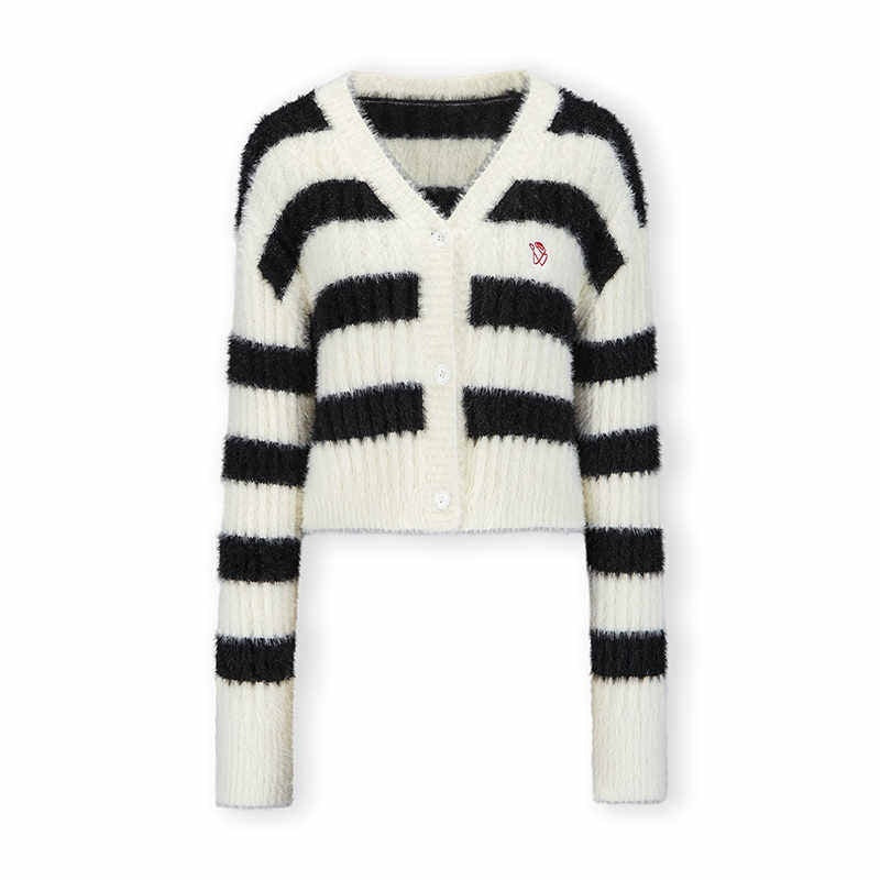NAWSNOTAWEAR_Soft_Nylon_Rayon_Blend_V-neck_Cropped_Commuter_Knit_Women_Office_Wear_Cardigans_MISSTT