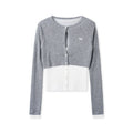 NAWSNOTAWEAR_Soft_Slim_Fit_Colorblock_Layered_Crewneck_Knit_Women_White_Tea_Gray_Sweaters_MISSTT