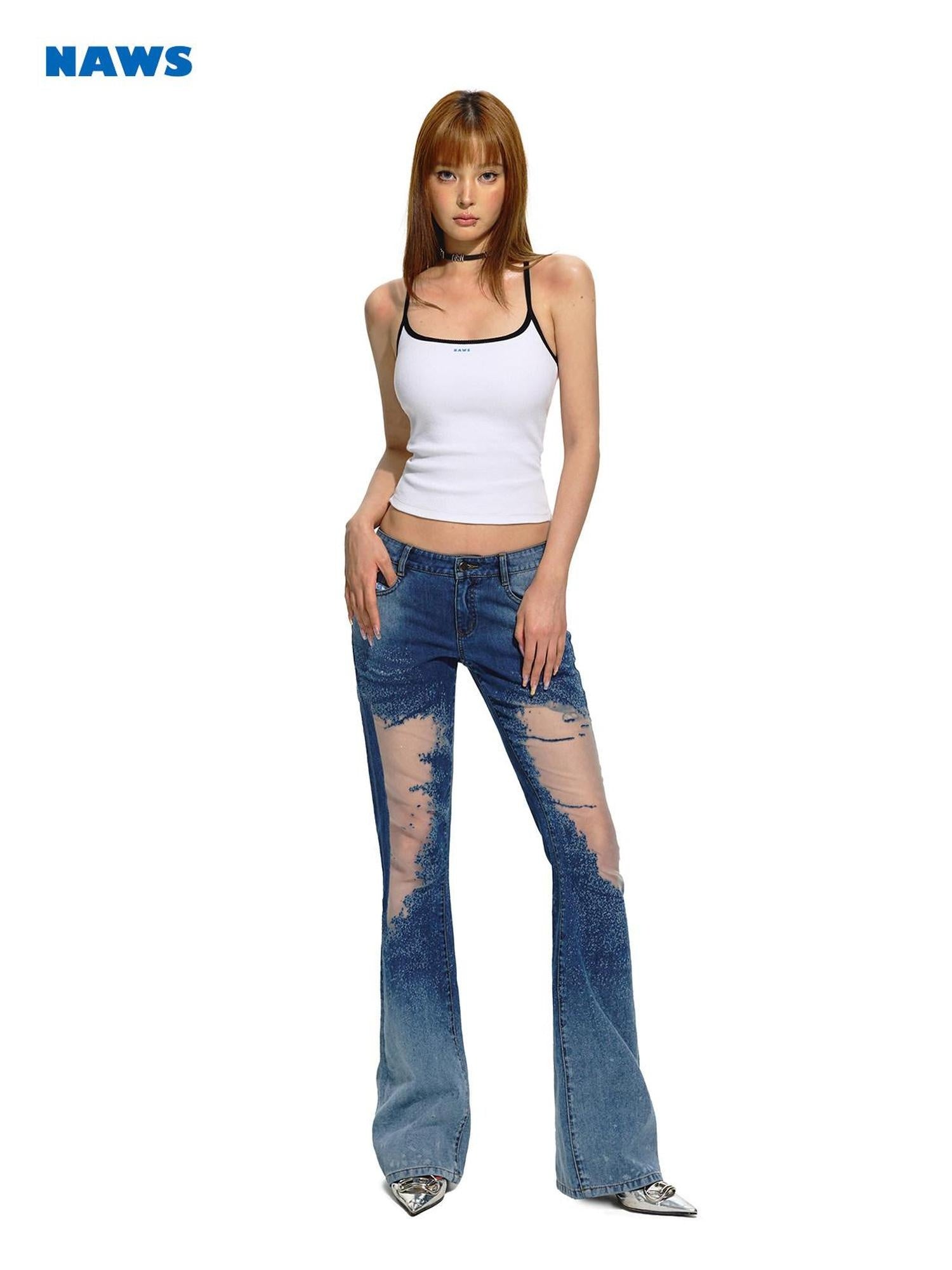 NAWSNOTAWEAR Soft Stretch Cotton Commuter Slim Racerback Cropped Layering Women Camisoles