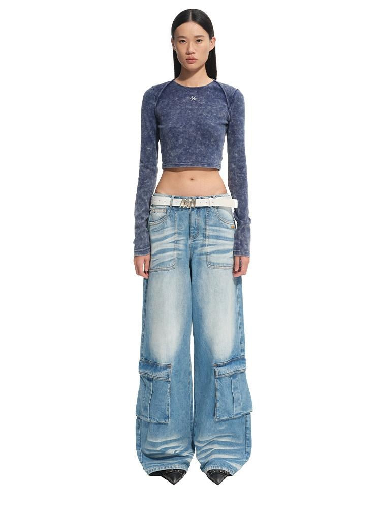 NAWSNOTAWEAR Soft Stretch Cotton Solid Slim Fit Office Chic Women Basic Long Sleeve Crop Tops