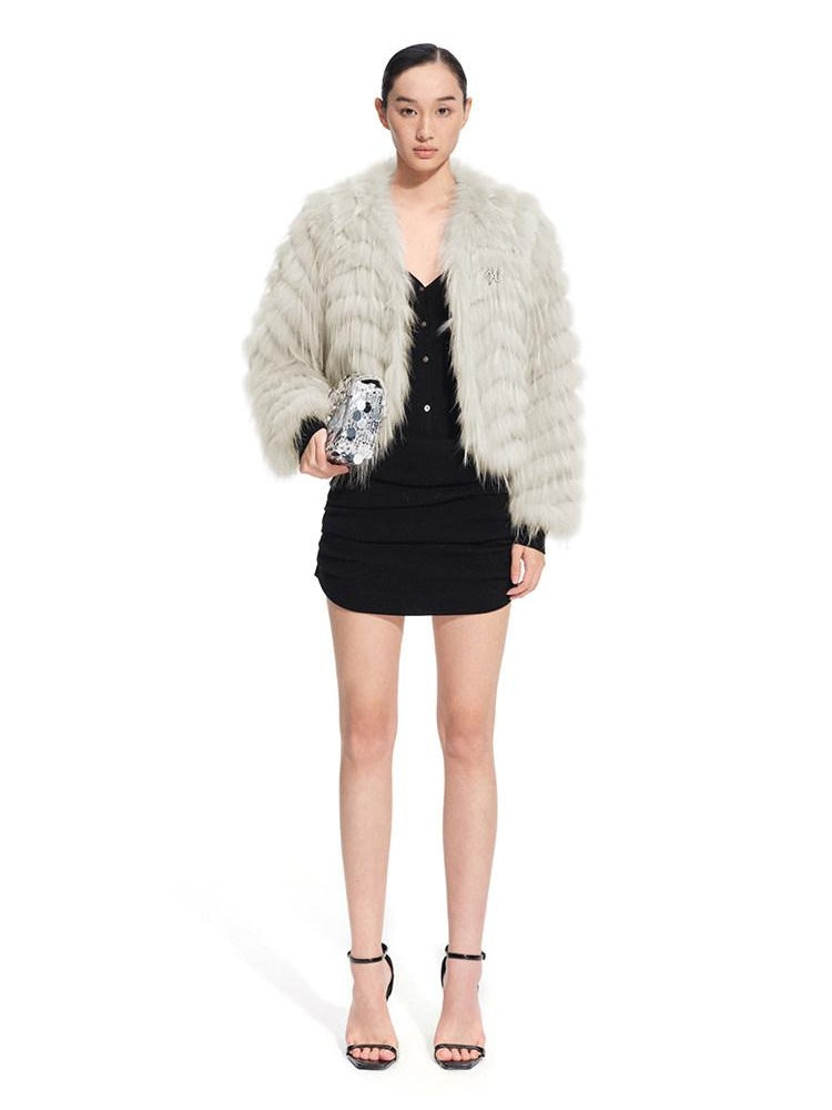 NAWSNOTAWEAR Soft Stretch Knit Casual Slim A Line V-neck Long Sleeve Black Mini Dresses