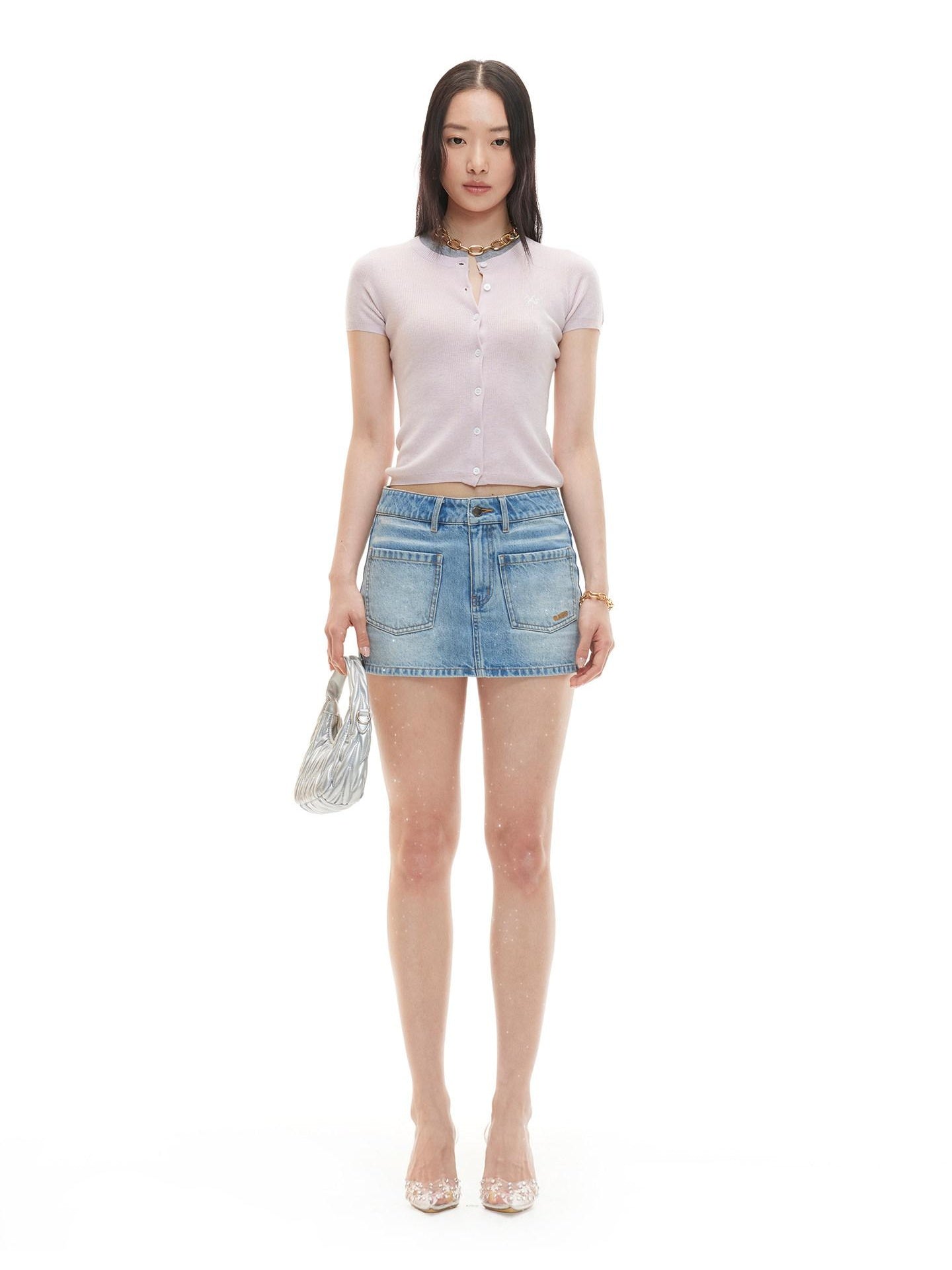 NAWSNOTAWEAR Soft Wool Blend Casual Slim Fit Women Blush Pink Short Sleeve T-Shirts
