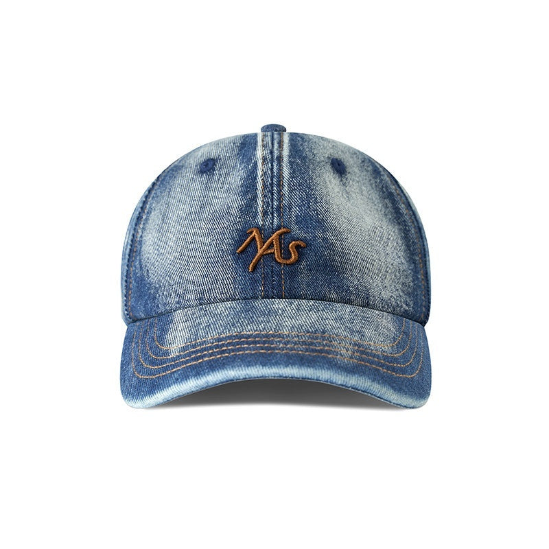 NAWSNOTAWEAR_Storm_Blue_Geometric_Colorblock_Cotton_Casual_Baseball_Women_Youth_M_Size_Caps_MISSTT