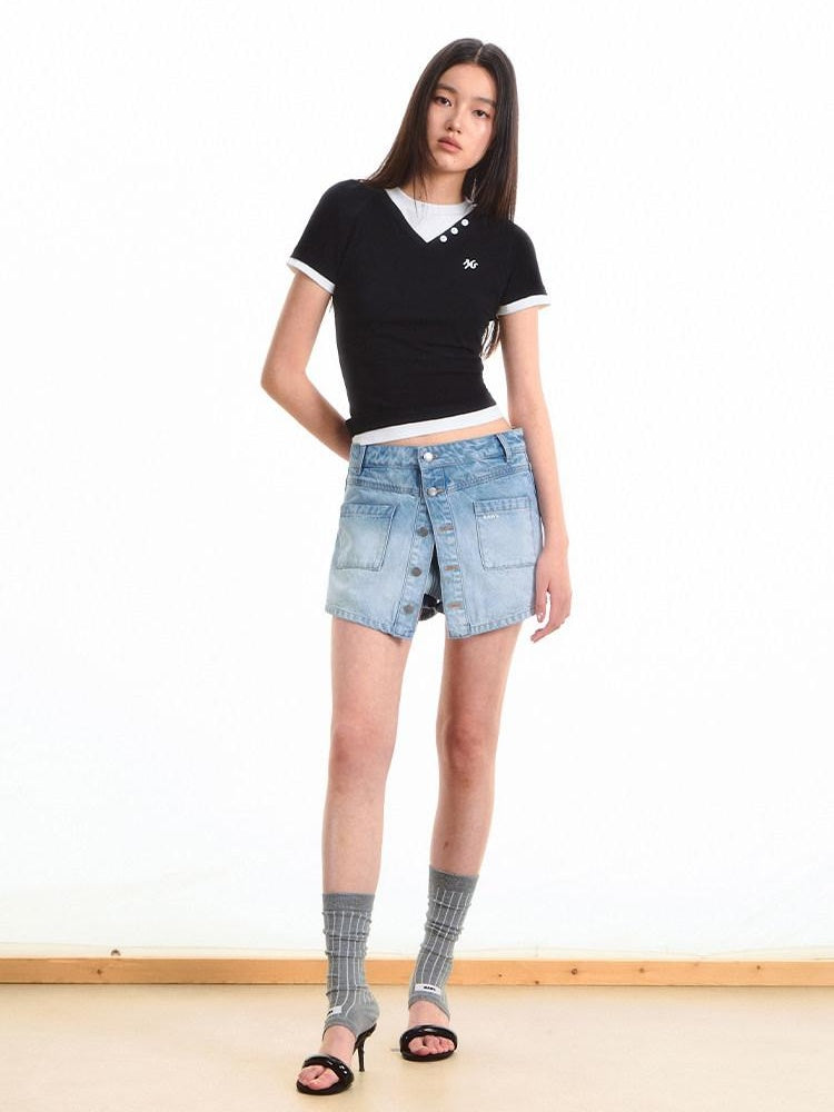 NAWSNOTAWEAR Stretch Cotton Regular Fit Young Adult Midnight Black Short Sleeve T-Shirts