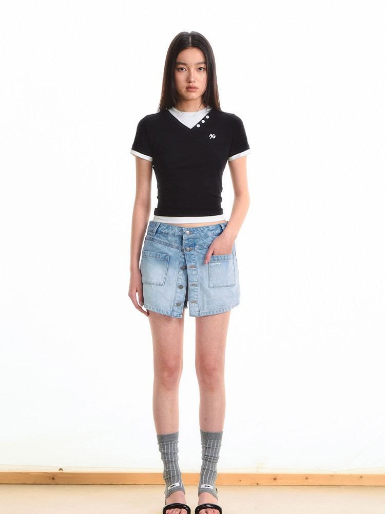 NAWSNOTAWEAR Stretch Cotton Regular Fit Young Adult Midnight Black Short Sleeve T-Shirts