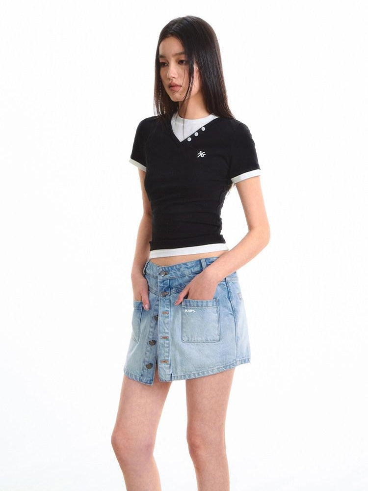 NAWSNOTAWEAR Stretch Cotton Regular Fit Young Adult Midnight Black Short Sleeve T-Shirts
