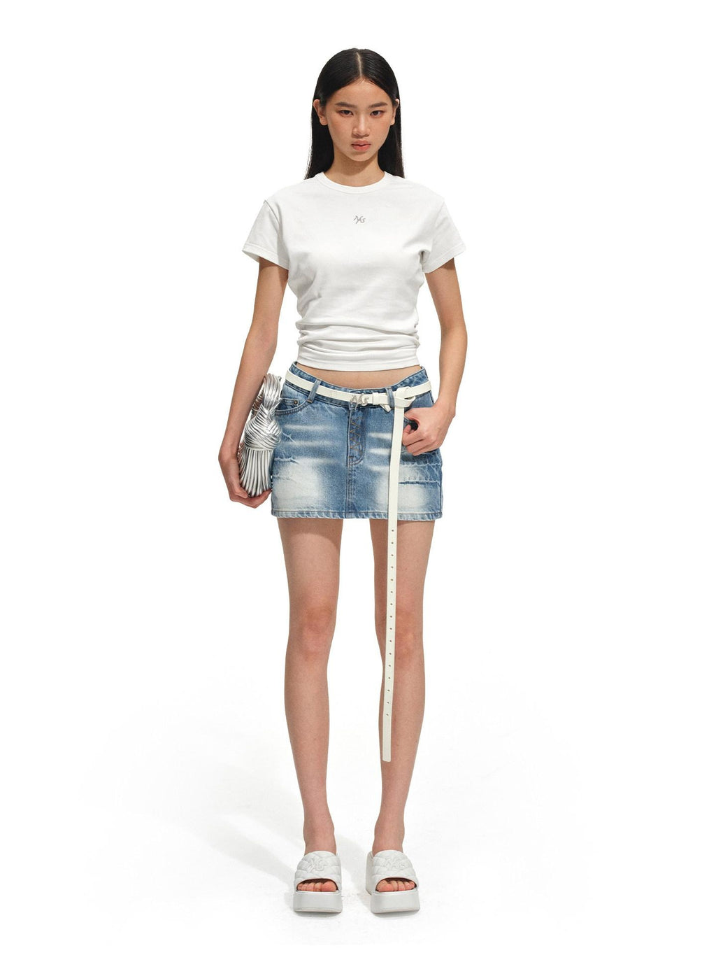 NAWSNOTAWEAR Stretch Cotton Slim Fit Casual Crewneck Women Logo Short Sleeve T-Shirts