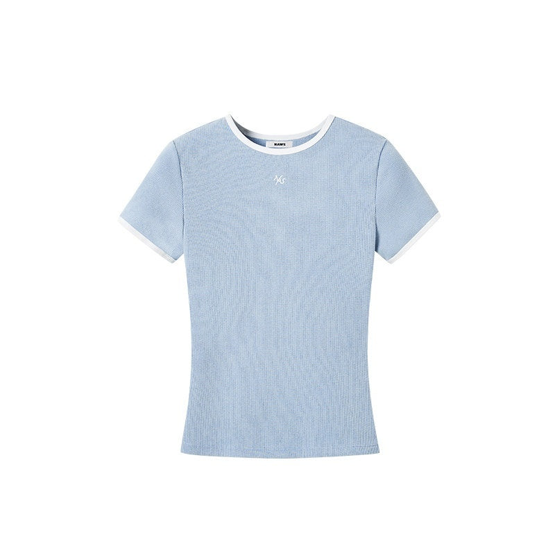 NAWSNOTAWEAR_Stretch_Cotton_Slim_Fit_Colorblock_Equestrian_Logo_Ladies_Short_Sleeve_T-Shirts_MISSTT