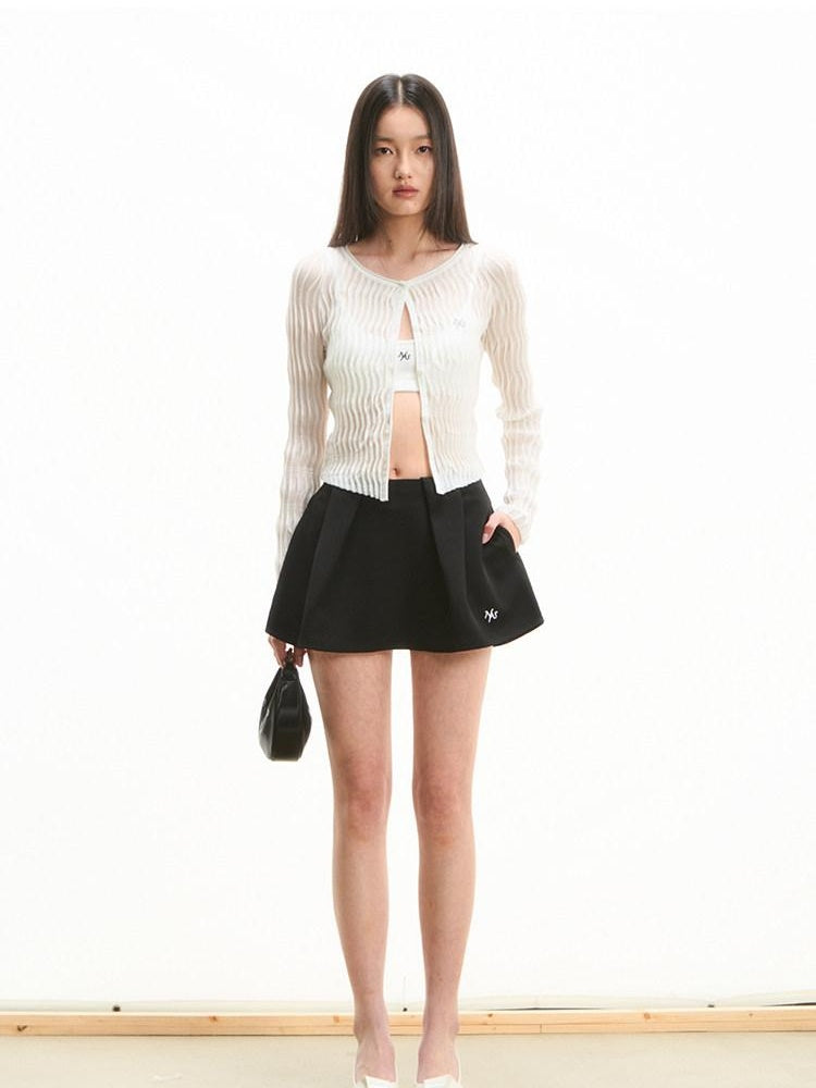 NAWSNOTAWEAR Stretch Mid Waist Denim Office Casual Women Polyester Spandex Mini Skirts