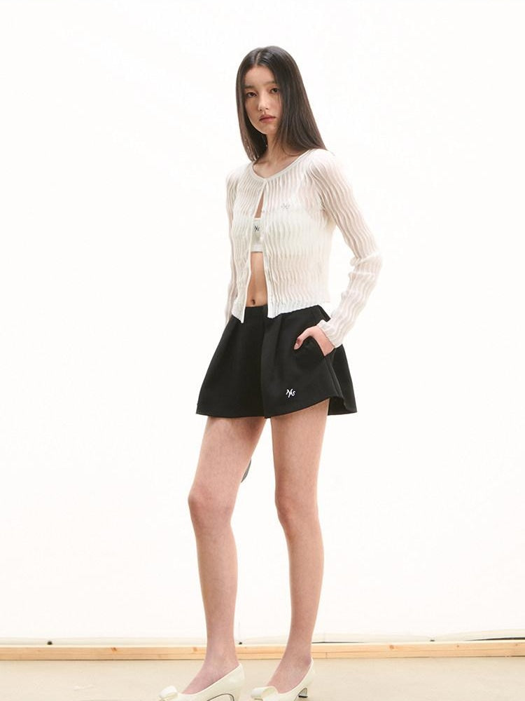 NAWSNOTAWEAR Stretch Mid Waist Denim Office Casual Women Polyester Spandex Mini Skirts