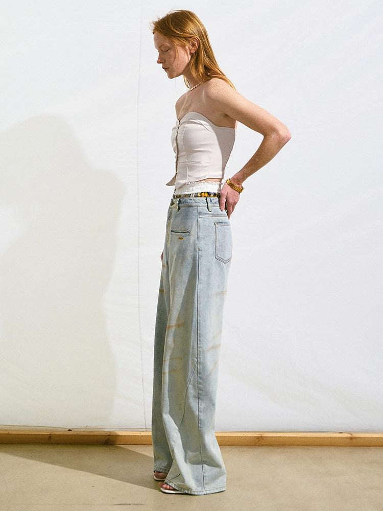 NAWSNOTAWEAR Stretch Slim Fit Cropped Solid Antique White Poly Spandex Tube Tops