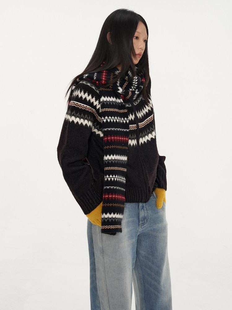 NAWSNOTAWEAR Thermal Thick Zip Front Raglan Loose Commuter Knit Round Neck Cardigans