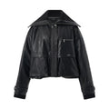 NAWSNOTAWEAR_Thick_High_Collar_Zipper_Loose_Fit_Workwear_Women_Black_Pu_Puffer_Jackets_MISSTT
