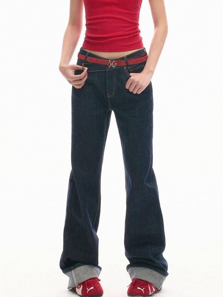 NAWSNOTAWEAR Top Grain Leather Versatile Hot Red Waistband Women Adjustable 110Cm Belts