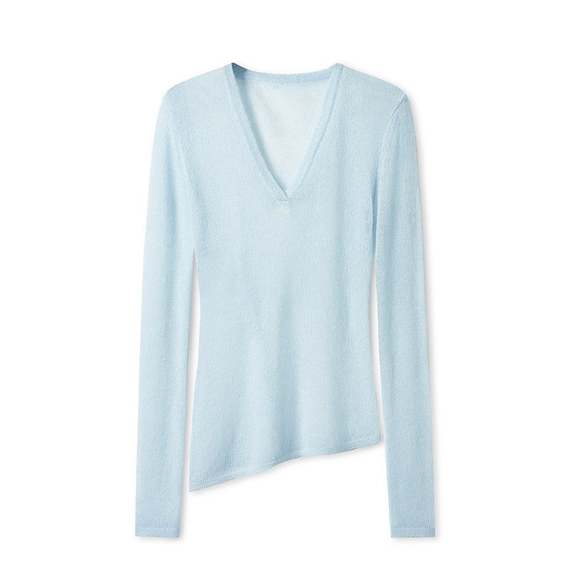 NAWSNOTAWEAR_Ultra_Soft_Alpaca_Wool_Blend_Textured_Slim_Fit_V-neck_Women_Knitwear_Sweaters_MISSTT