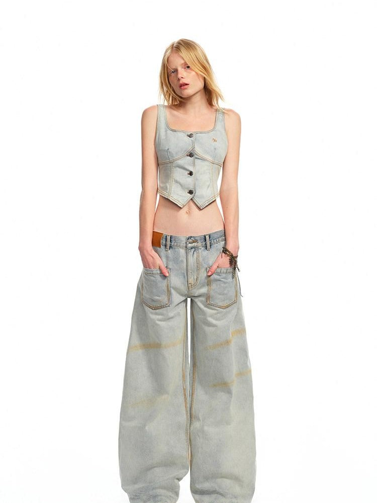 NAWSNOTAWEAR Versatile Distressed Slim Fit Racerback Women Cotton Blend Porcelain White Vests