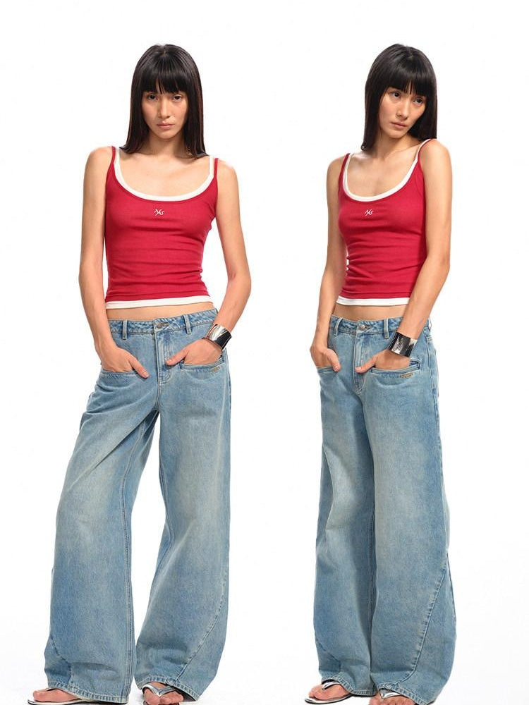 NAWSNOTAWEAR Versatile Lyocell Blend Slim Fit Spaghetti Strap Women Layering Camisoles