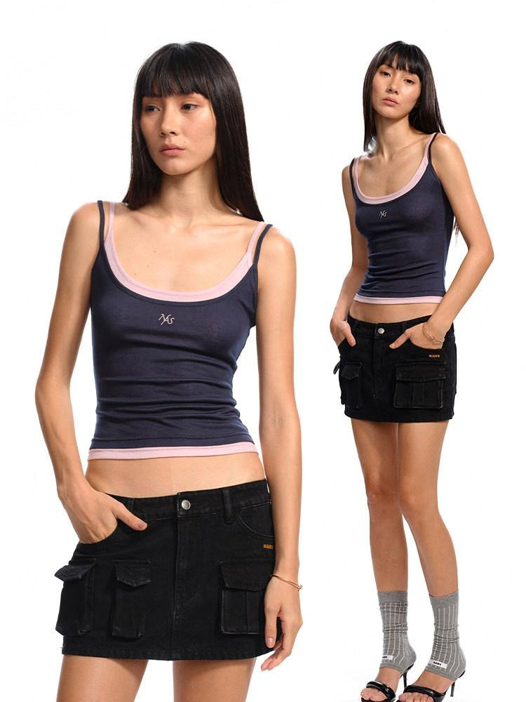 NAWSNOTAWEAR Versatile Lyocell Blend Slim Fit Spaghetti Strap Women Layering Camisoles