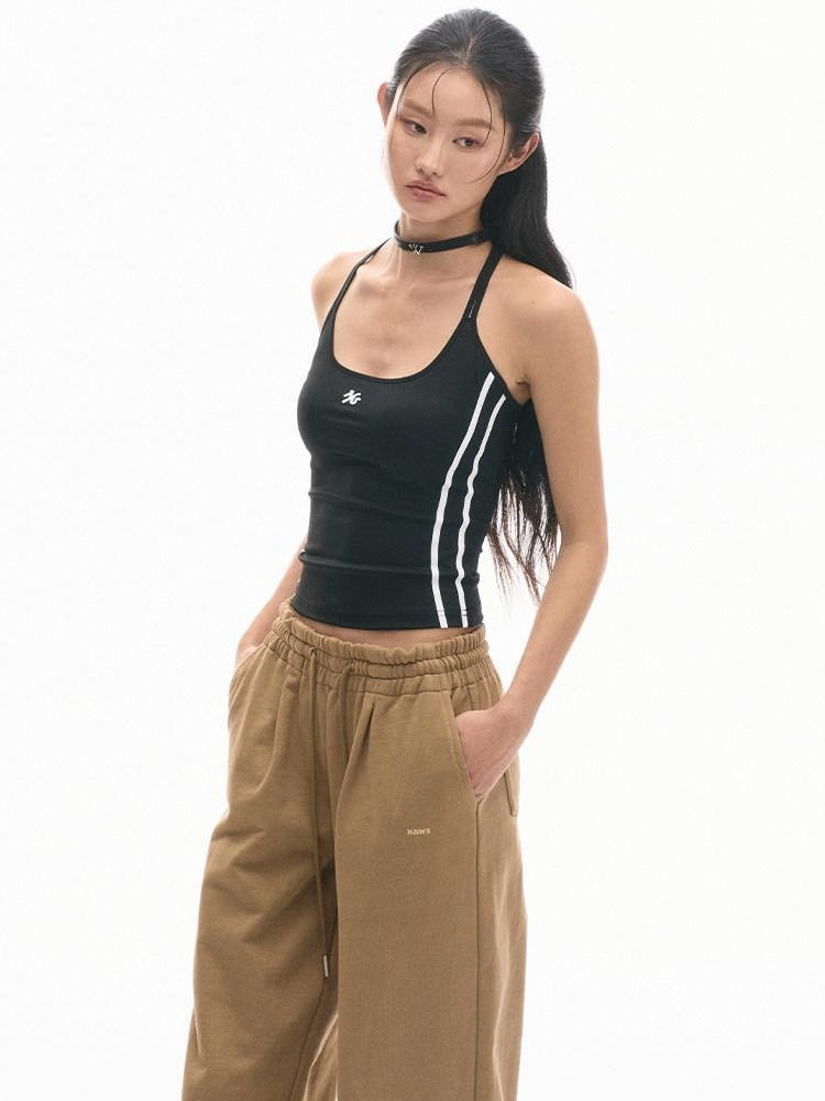 NAWSNOTAWEAR Versatile Slim Fit Stretch Spaghetti Strap Cropped For Women Basic Camisoles