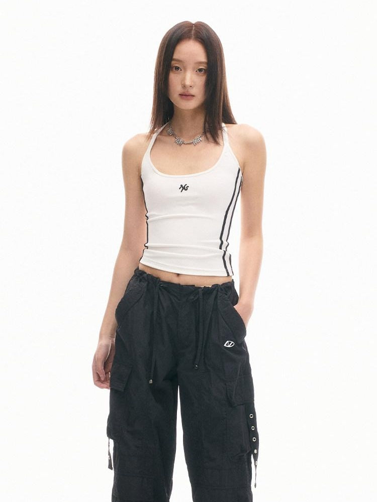 NAWSNOTAWEAR Versatile Slim Fit Stretch Spaghetti Strap Cropped For Women Basic Camisoles