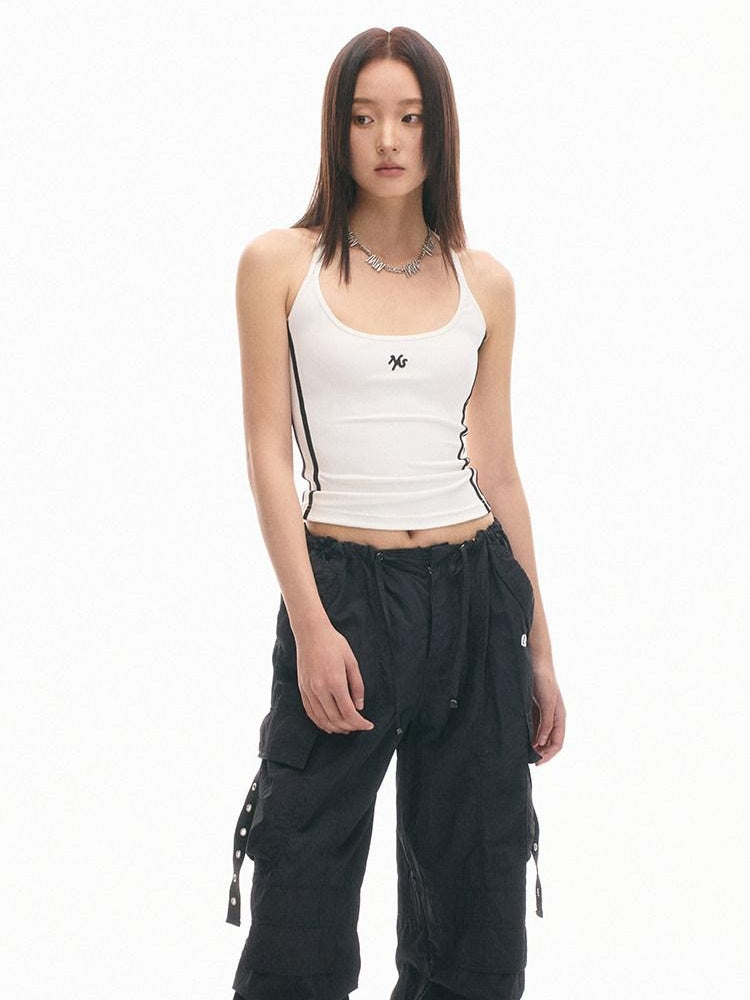 NAWSNOTAWEAR Versatile Slim Fit Stretch Spaghetti Strap Cropped For Women Basic Camisoles