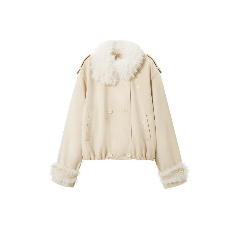 NAWSNOTAWEAR_Vertical_Fur_Trim_Vintage_Oversized_Double_Breasted_Women_Camel_Short_Coat_MISSTT