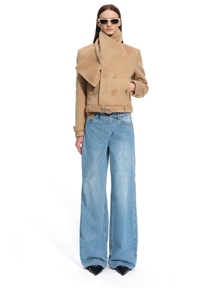 NAWSNOTAWEAR Vintage Washed Low Rise Loose Fit Women Gem Blue Obsidian Black Wide Leg Jeans