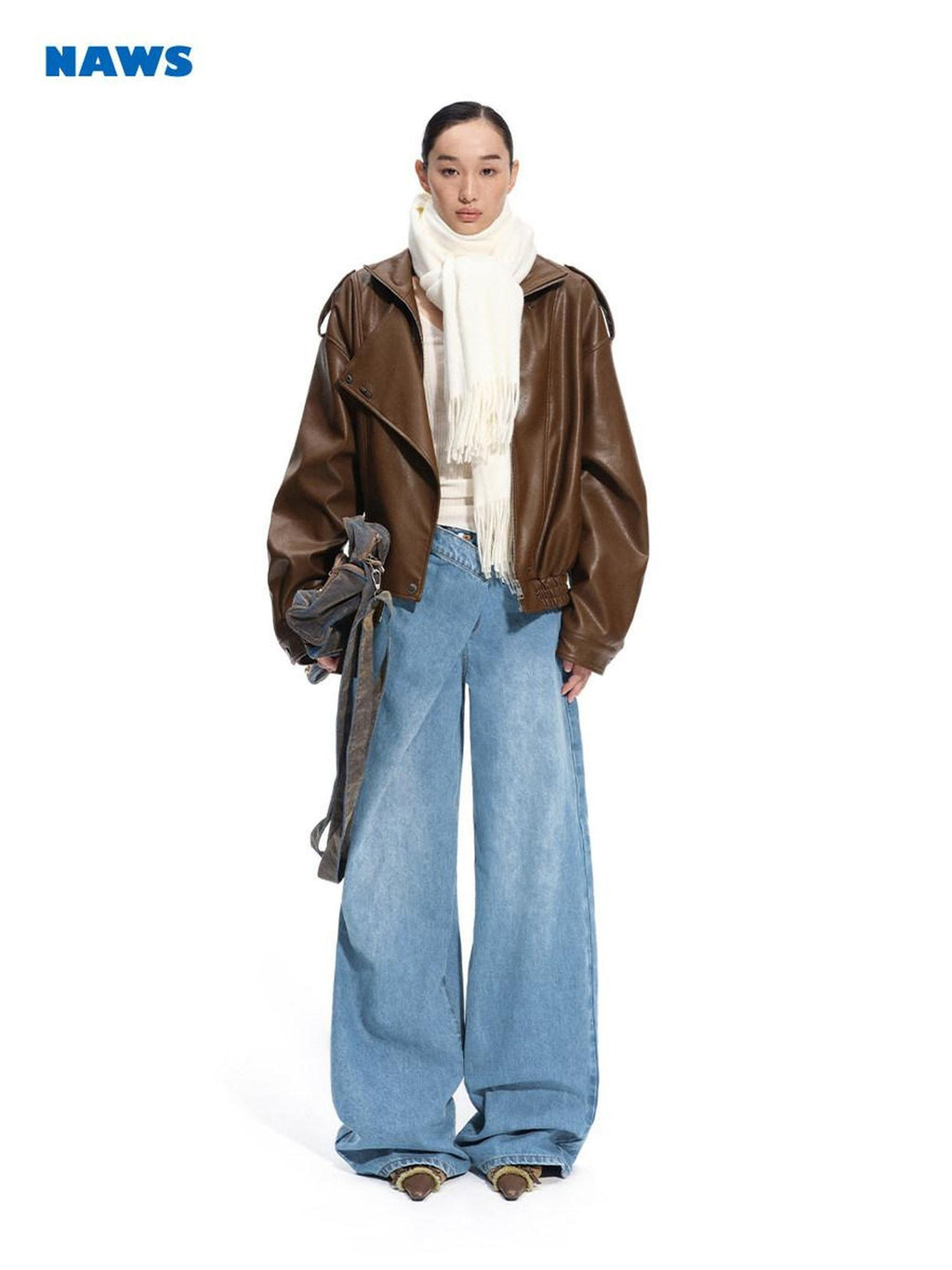 NAWSNOTAWEAR Vintage Washed Low Rise Loose Fit Women Gem Blue Obsidian Black Wide Leg Jeans