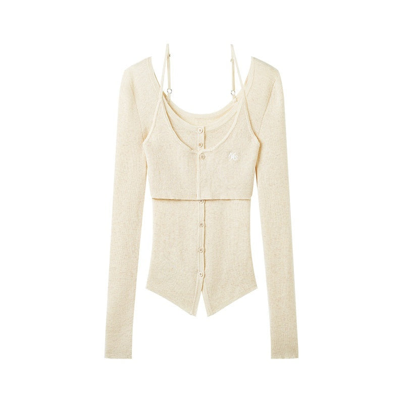 NAWSNOTAWEAR_Wool_Blend_Slim_Fit_Faux_Layered_Knit_Button_Front_Women_Cloud_Blue_Cardigans_MISSTT