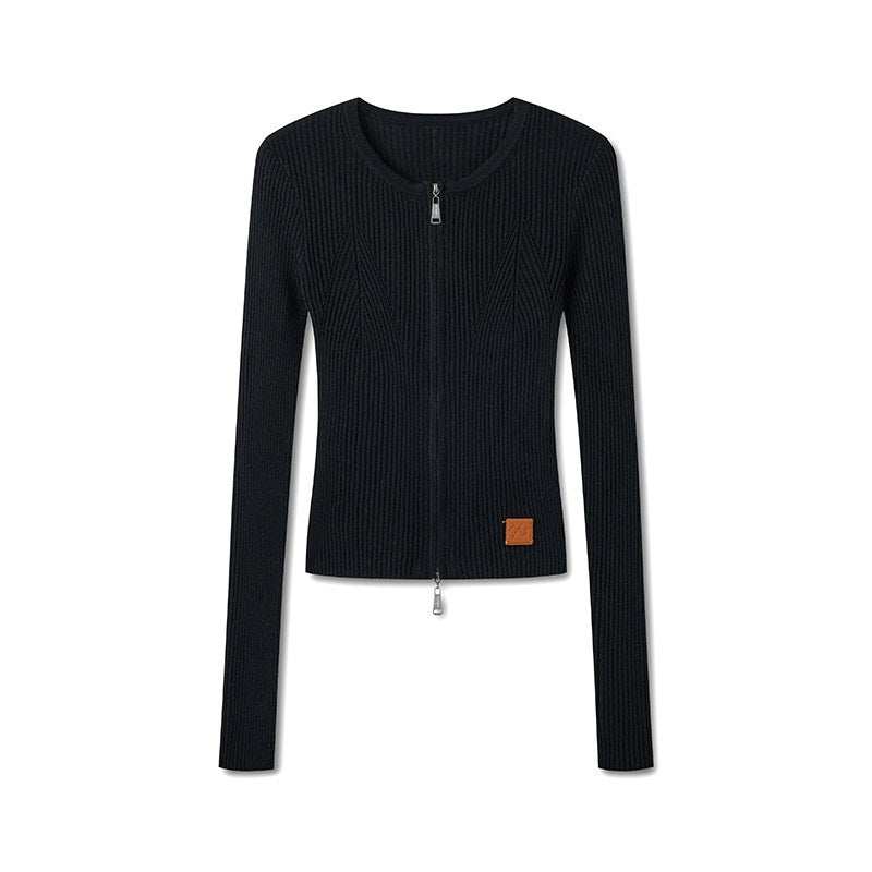NAWSNOTAWEAR_Wool_Blend_Slim_Fit_Zip_Front_Cropped_Crew_Neck_Long_Sleeve_Women_Knit_Cardigans_MISSTT