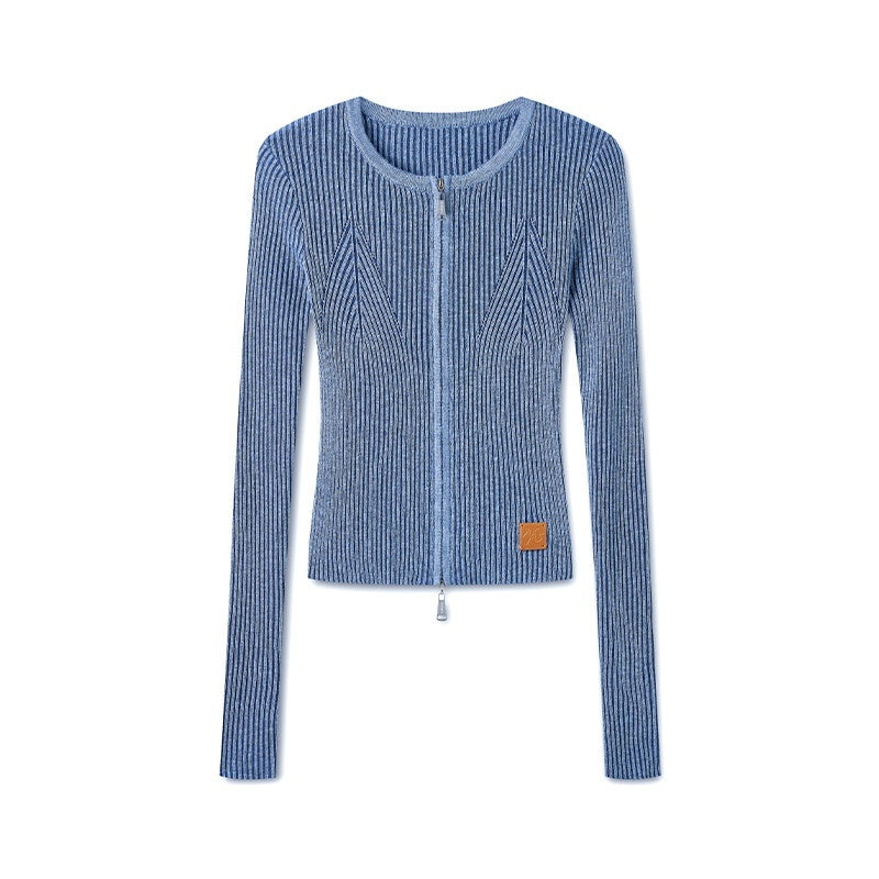 NAWSNOTAWEAR_Wool_Blend_Slim_Fit_Zip_Front_Cropped_Crew_Neck_Long_Sleeve_Women_Knit_Cardigans_MISSTT